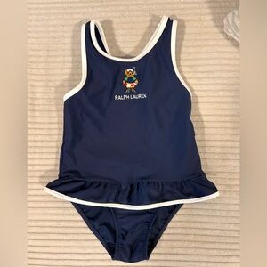 Ralph Lauren Navy Kids One Piece Swimsuit
